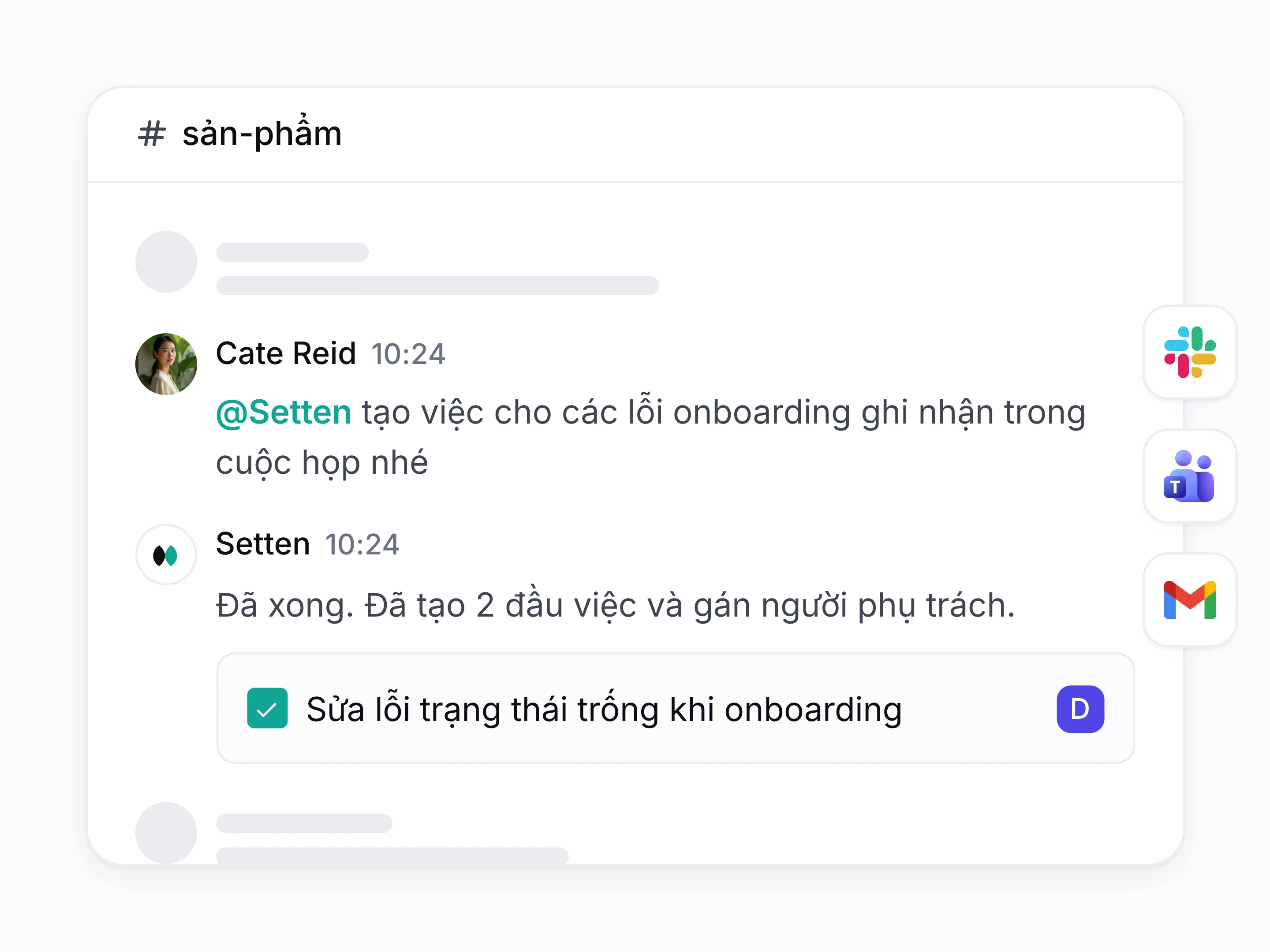 Slack, Teams và email