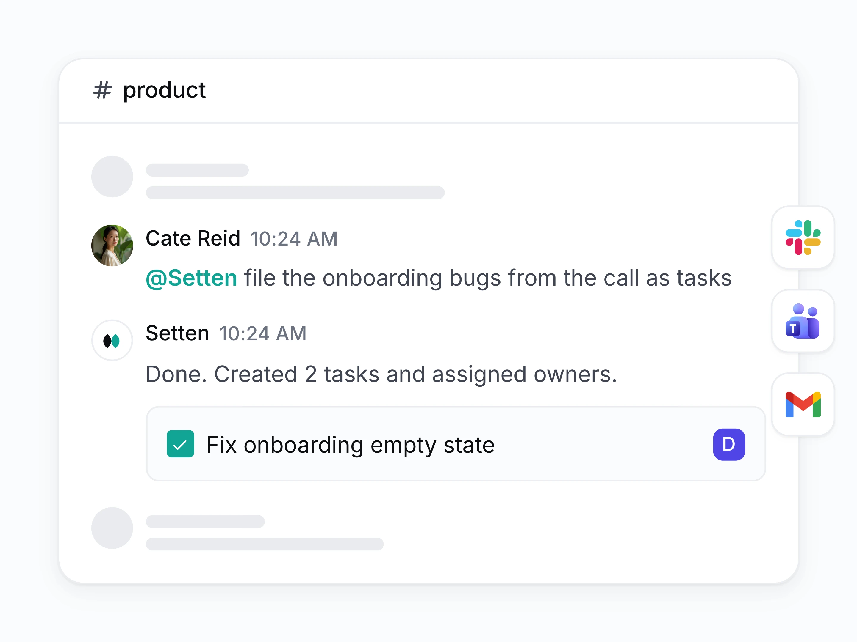 Slack, Teams, and email