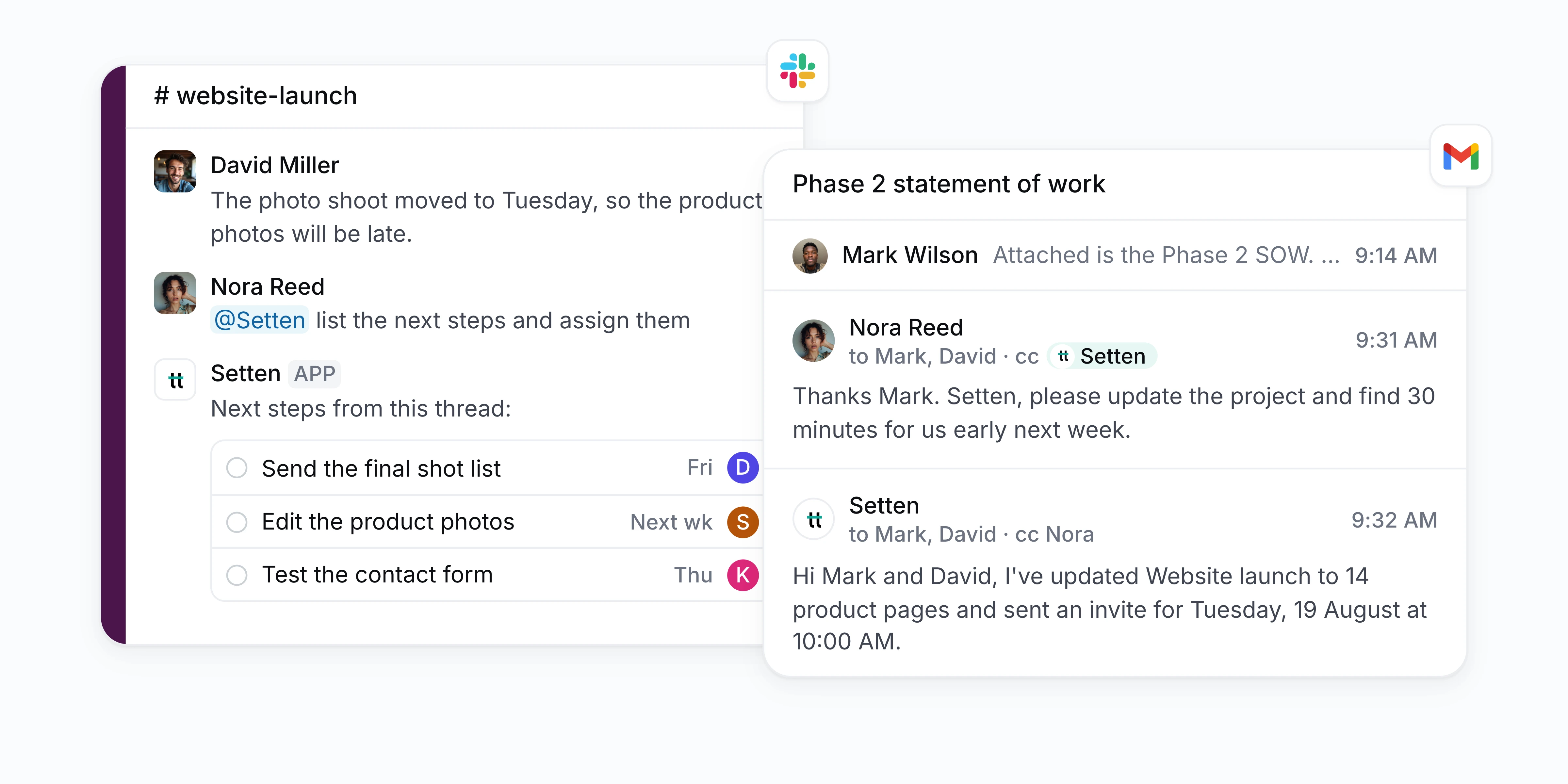 Hand off work without leaving the thread